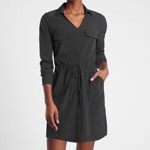 ATHLETA Zumba Shirt Dress Black XS